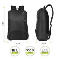 R59 Byte 18L Black Laptop Backpack