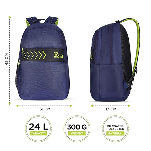 R59 Dart By Harissons Urban 24L Navy Lightweight And Durable Casual Backpack
