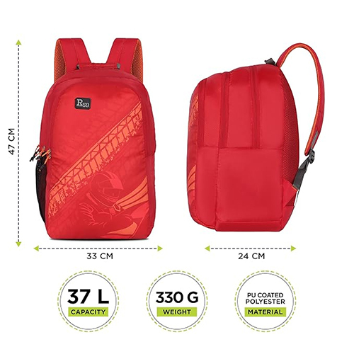 R59 Trax 37L Red-Orange Secondary Backpack