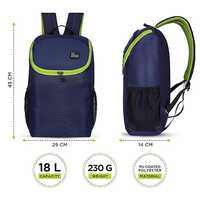 R59 Vertex 18L Navy And Green Casual Backpack