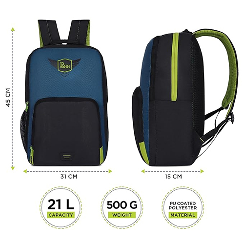 R59 Avian 24l Imperial Green Lightweight And Durable Casual Backpack - Capacity: 21 Ltr