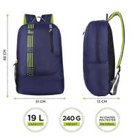 R59 Grid By Harissons 19L Navy-Green Lightweight And Durable Casual Backpack
