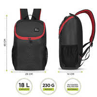 R59 Vertex 18L Black And Red Casual Backpack