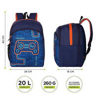 R59 Robokid 20L Navy-Orange School Backpack