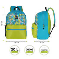 R59 Doodle 20L Teal-Pea Green School Backpack