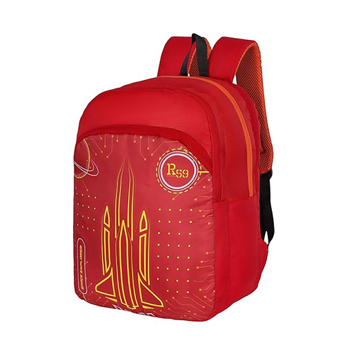 R59 Spacecraft 20L Red-Yellow School Bag