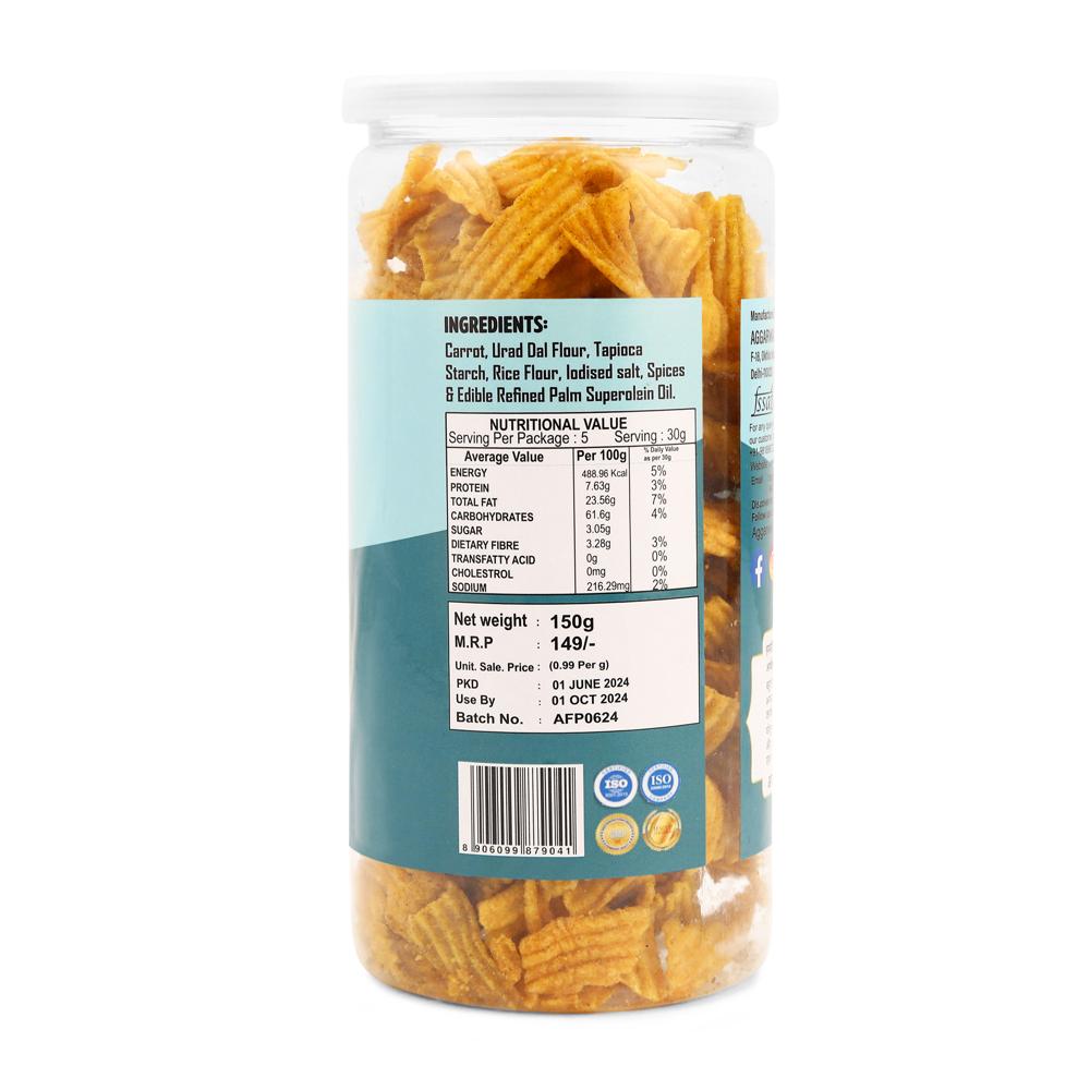 Carrot Achari Chips