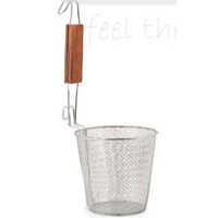 Deep Fryer Basket Round - Color: Silver