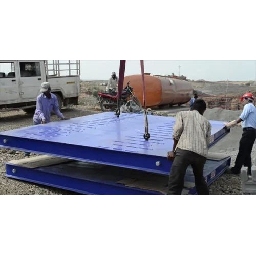 Digital Computerized Lorry Weighbridge System - Color: Black