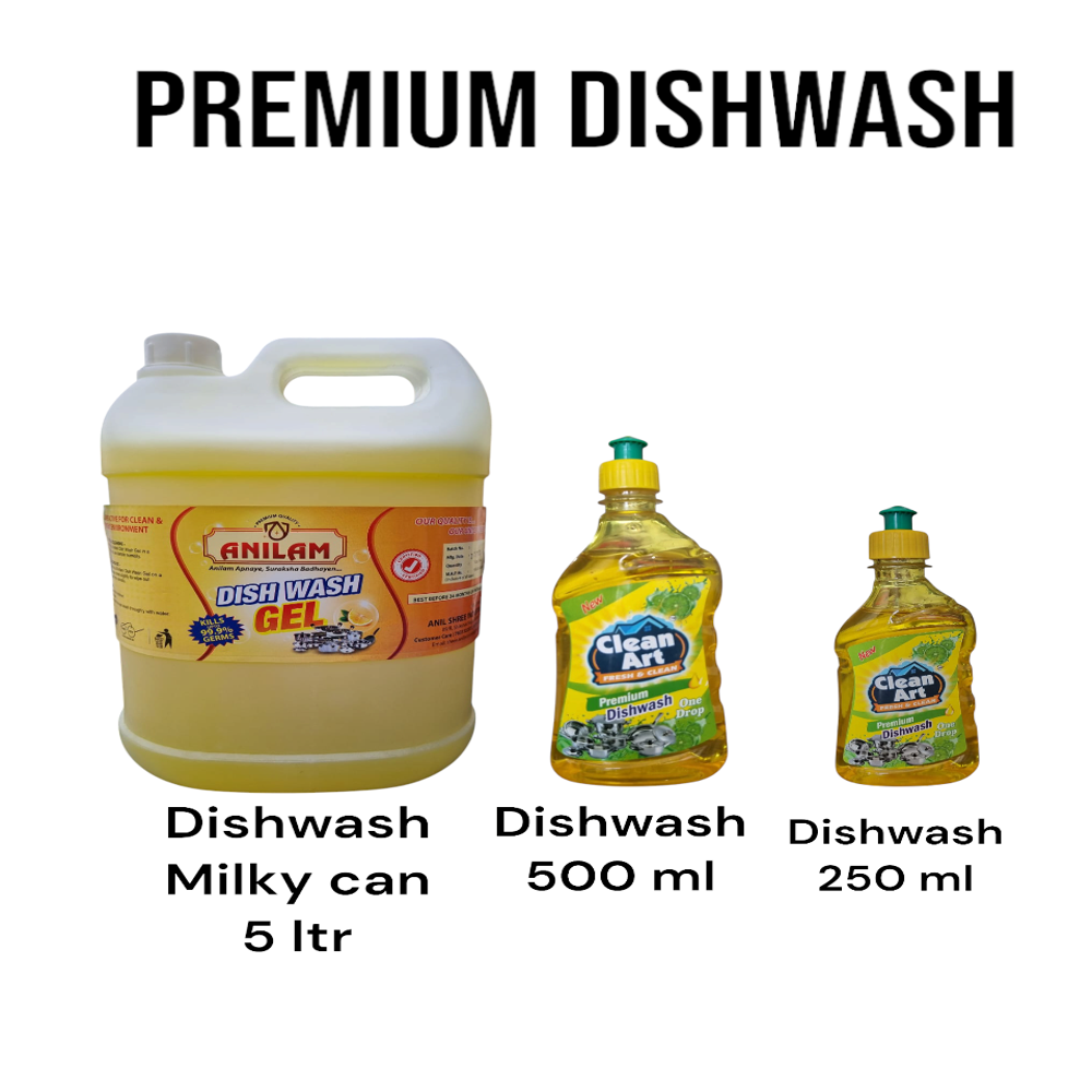 Yellow Premium Dishwash One Drop