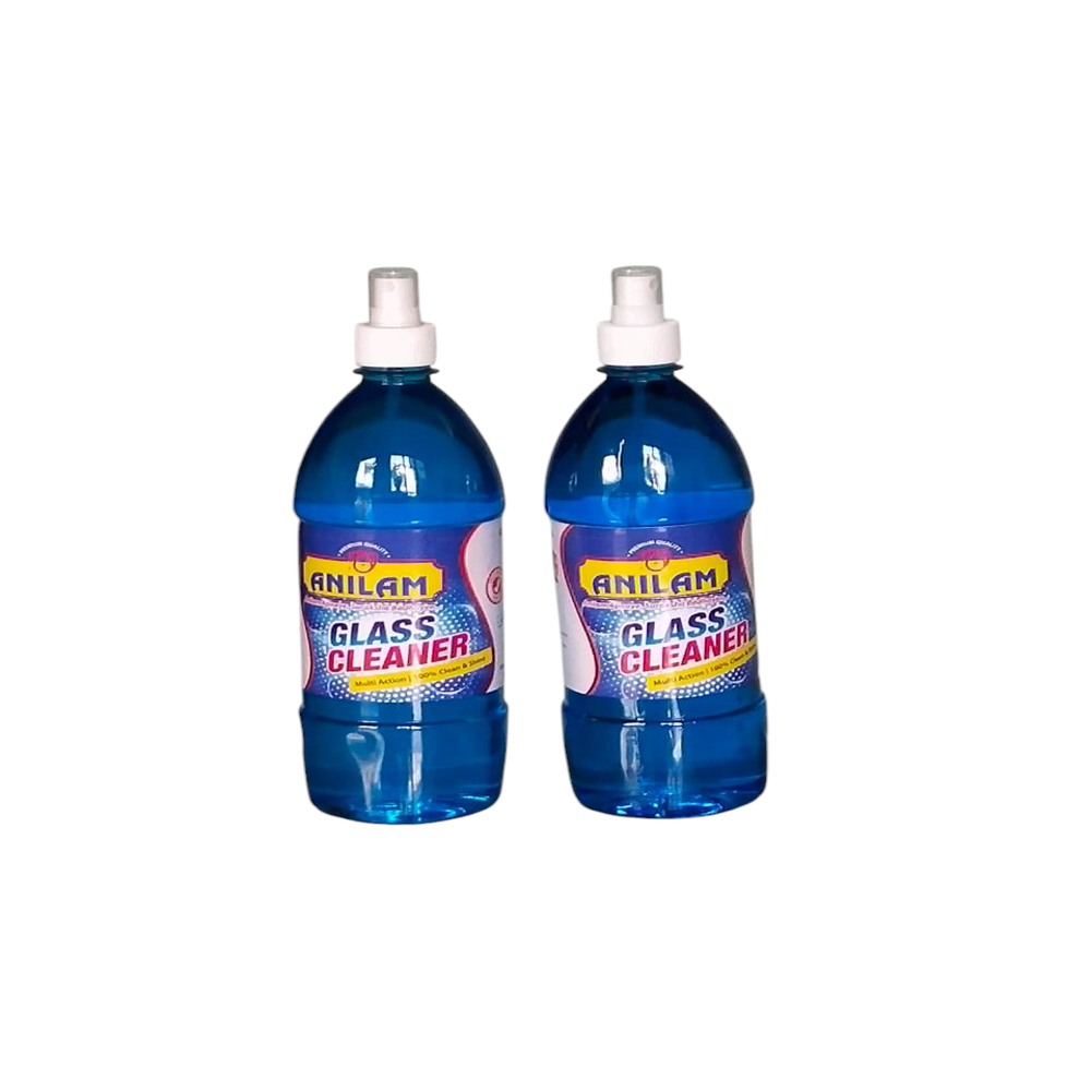500 Ml Glass Cleaner - Eco-friendly Blue Liquid , Biodegradable Disinfecting Solution For Glass Surfaces, Streak-free Shine And Fresh Aroma
