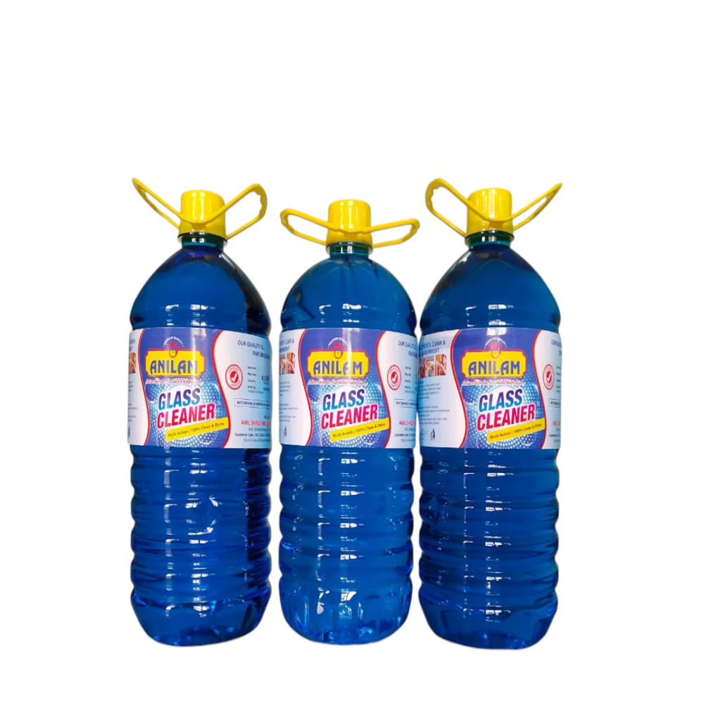 500 Ml Glass Cleaner - Eco-friendly Blue Liquid , Biodegradable Disinfecting Solution For Glass Surfaces, Streak-free Shine And Fresh Aroma