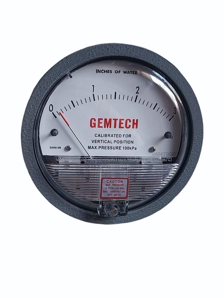 GEMTECH DIFFERENTIAL PRESSURE GAUGE IN Comsia Industrial Estate Coimbatore Tamil Nadu