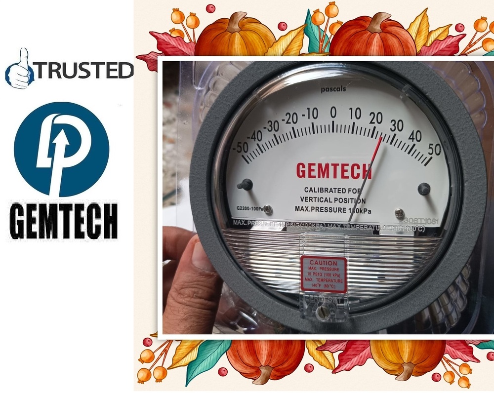 Suppliers Gemtech Differential Pressure Gauges Dehradun Uttarakhand - Accuracy: - A 2% Of Full Span At 70 (21 (A 3% On -0