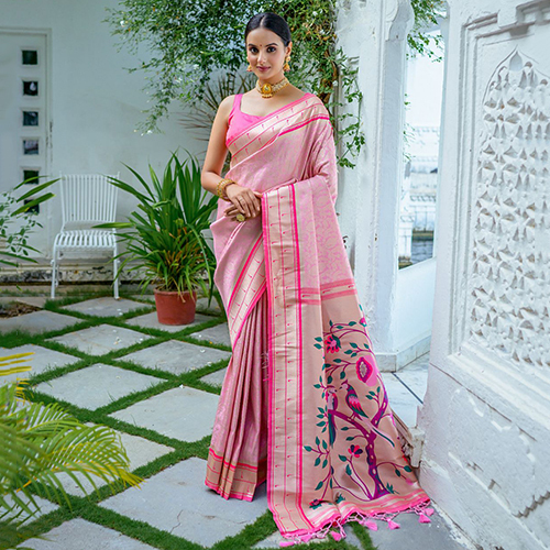 Soft Banarasi Paithani Saree