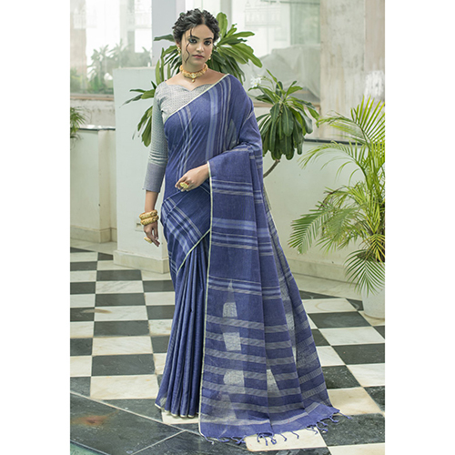Linen Silk Saree