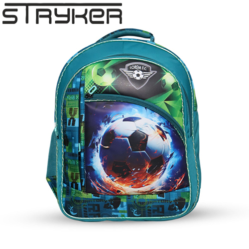Football Printed Backpack - Color: Multicolor