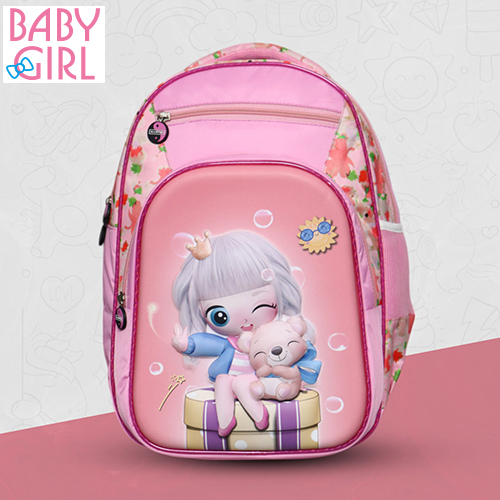 Pink Printed Backpack - Design: Modern