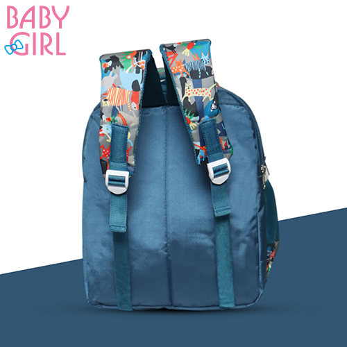 Blue Printed Backpack
