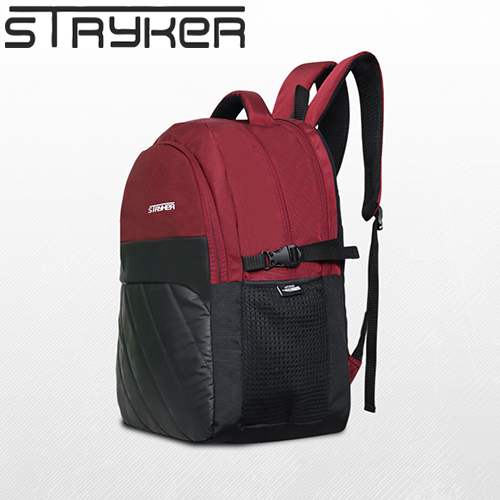 Black And Maroon Backpack - Design: Modern