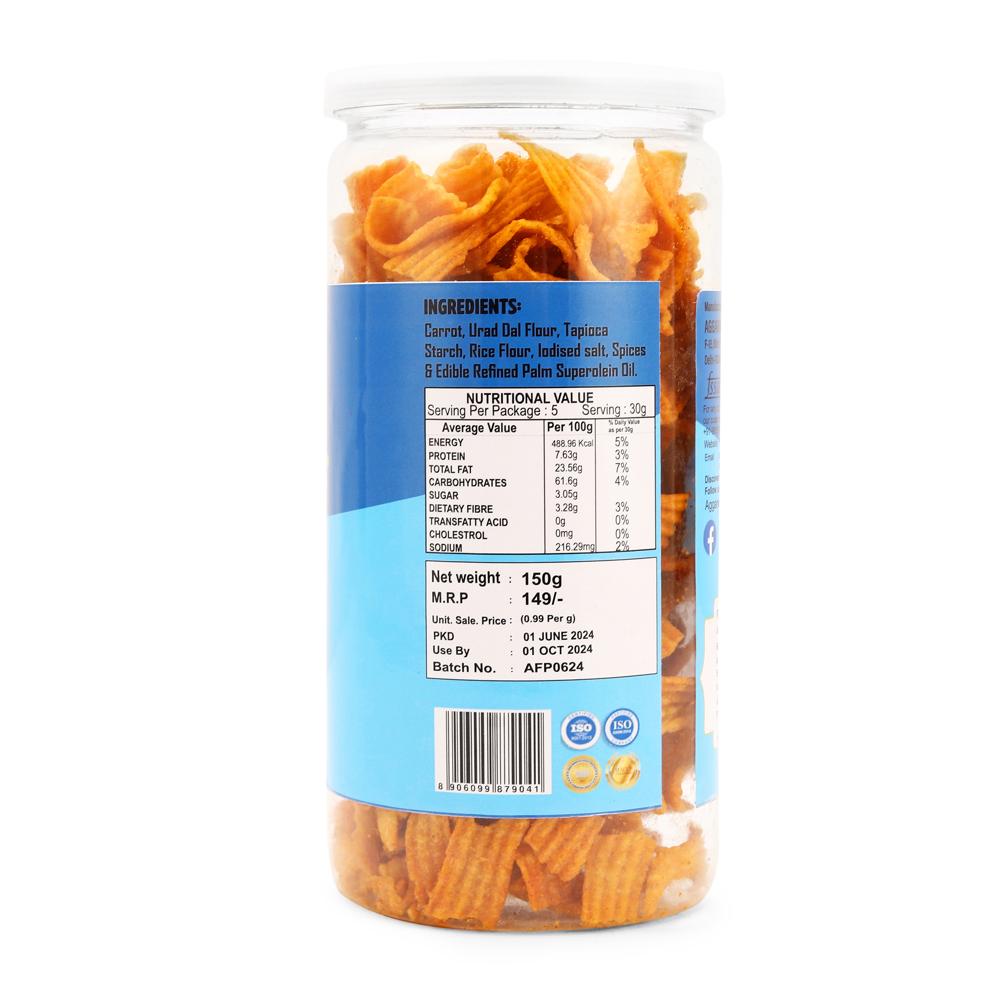 Carrot Chilly Tomato Chips