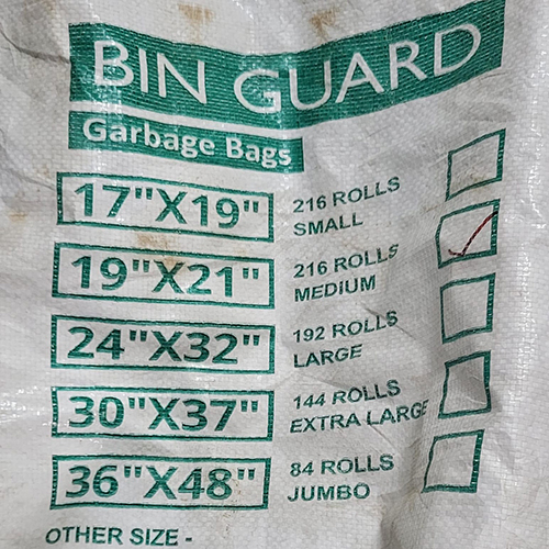 Garbage Bag Rolls - Color: White