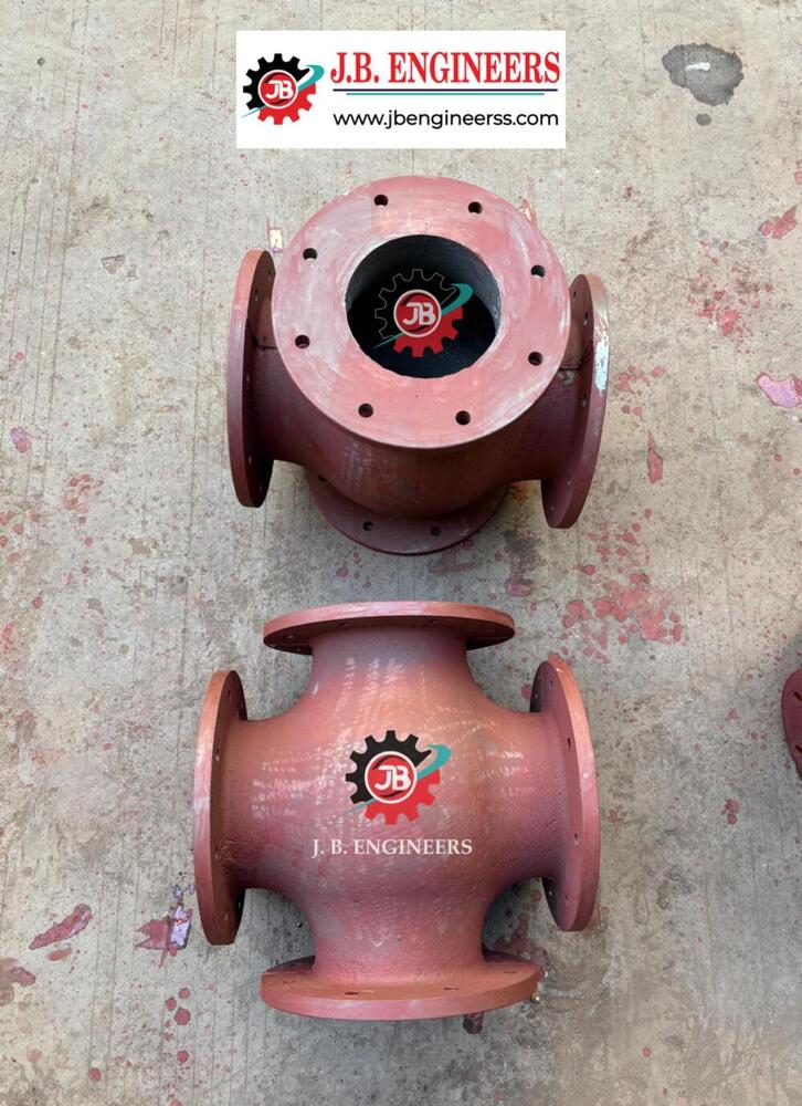 Casting Boiler Fuel Cross - Color: Red Oxide