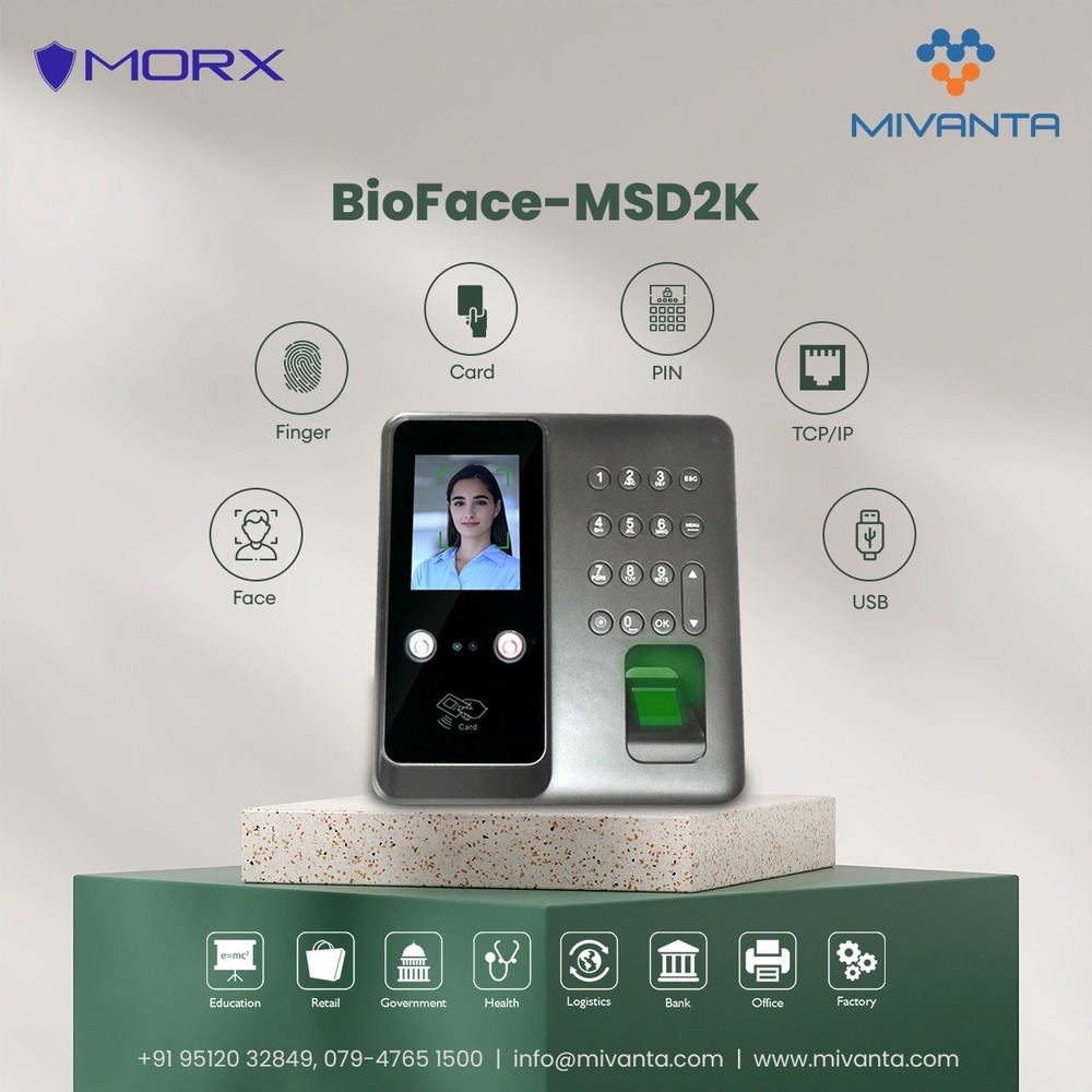 MORX BioFace MSD2K Time Attendance And Access Control