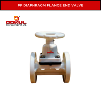 Pp Diaphragm Valve Flange End 2.5" - Application: Industrial And Water Application