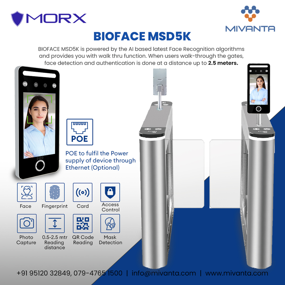 MORX BioFace MSD5K Time Attendance And Access Control