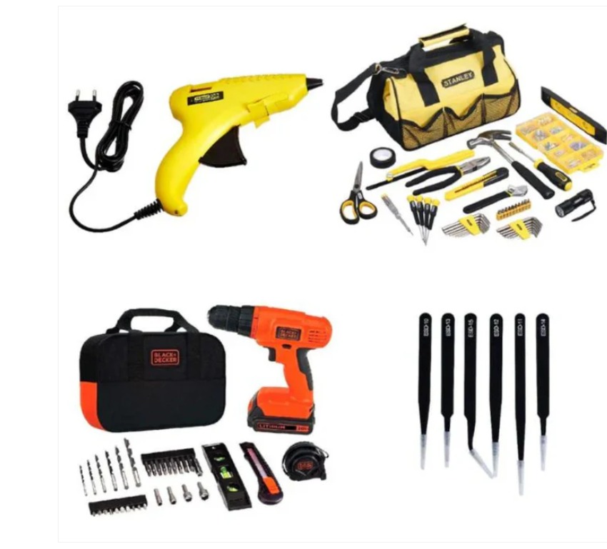 Atal Tinkering Lab P3 Component List - Durable Plastic Kit For 60-90 Students | Adjustable Workbench, Tool Holders, Flexible Cutting Mats