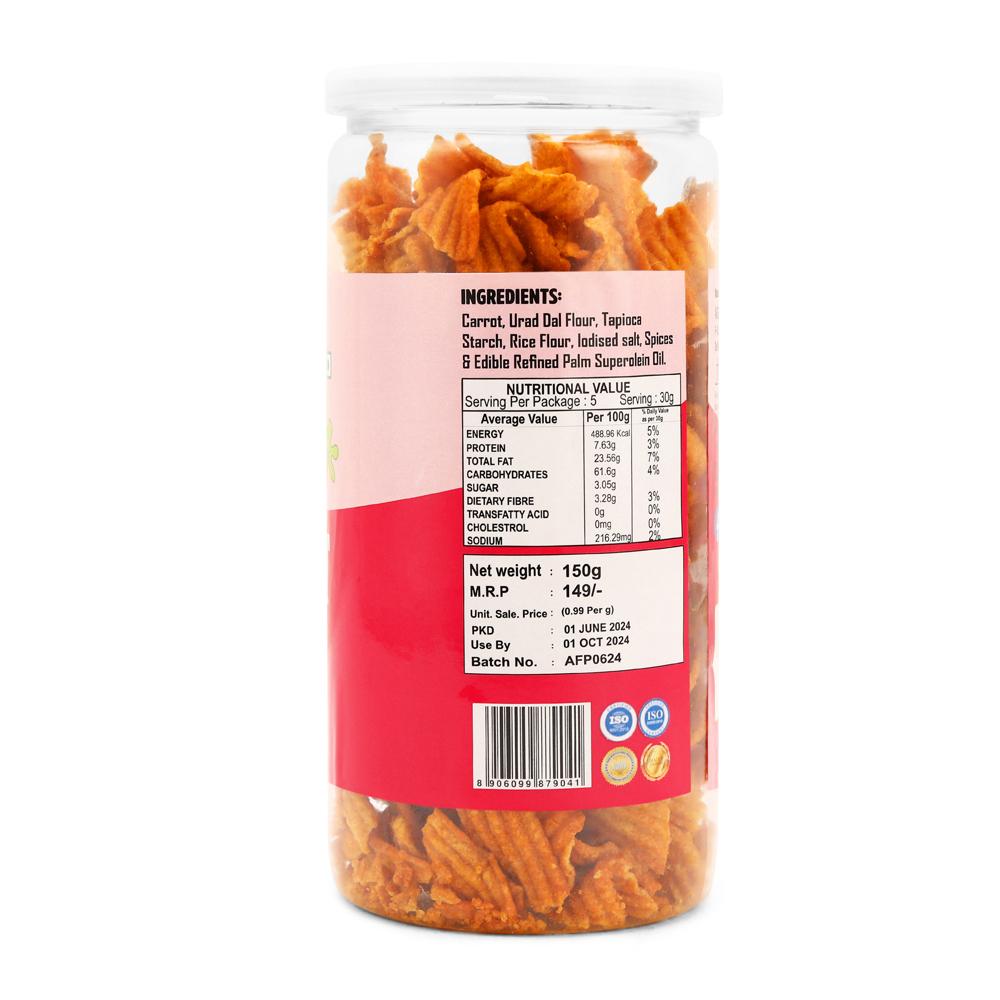Carrot Peri Peri Chips - Feature: No Artificial Colors Or Flavors
