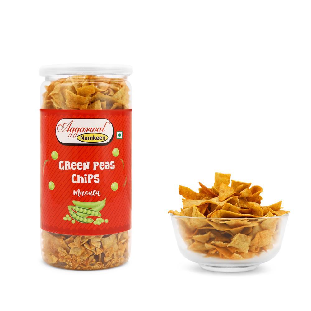 Green Peas Masala Chips - Feature: No Artificial Colors Or Flavors