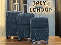 Dark Grey 3 Pcs Set Trolley Bag - Feature: High Quality / Attractive Design