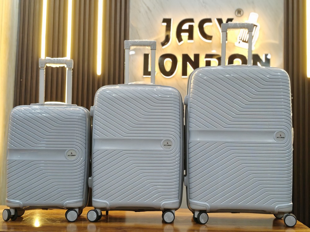 Grey 3 Pcs Set Trolley Bag - Feature: High Quality / Attractive Design