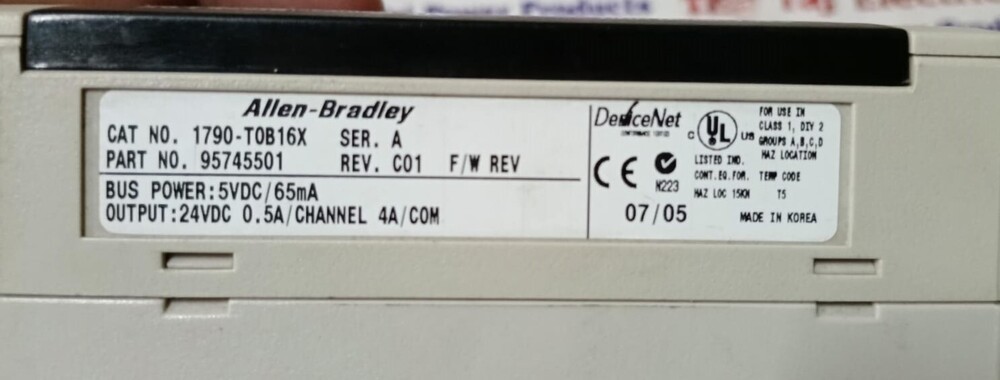 ALLEN BRADLEY 1790-T0B16X COMPACTBLOCK LDX