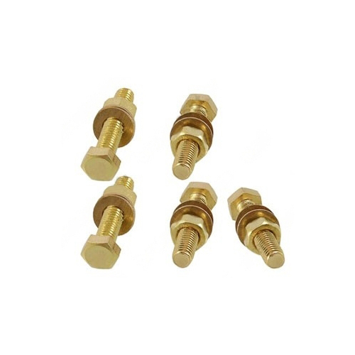 Brass Nut Bolt - Color: Golden