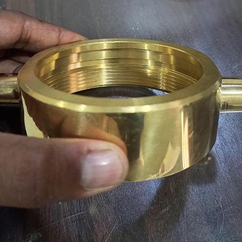 Brass Nut - Round Shape, Brass Material, Golden Color | Powder Coating, Tempering Heat Treatment, Polished Surface Finishing