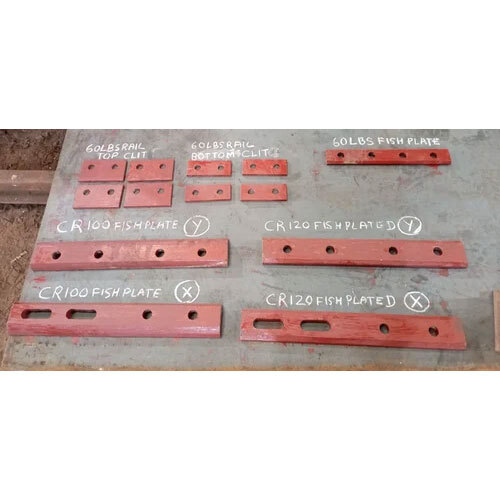 Red Oxide Fish Plate - Finish: Plain