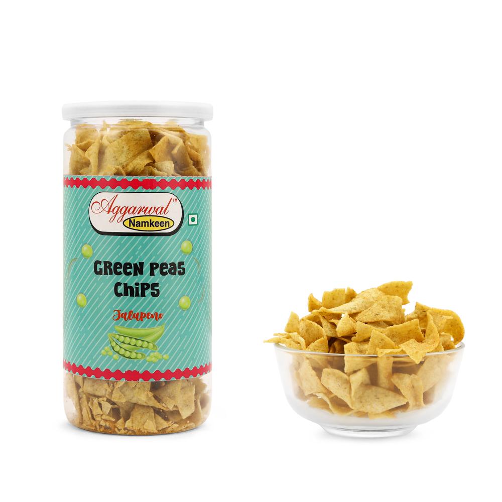 Green Peas Jalapeno Chips - Feature: No Artificial Colors Or Flavors