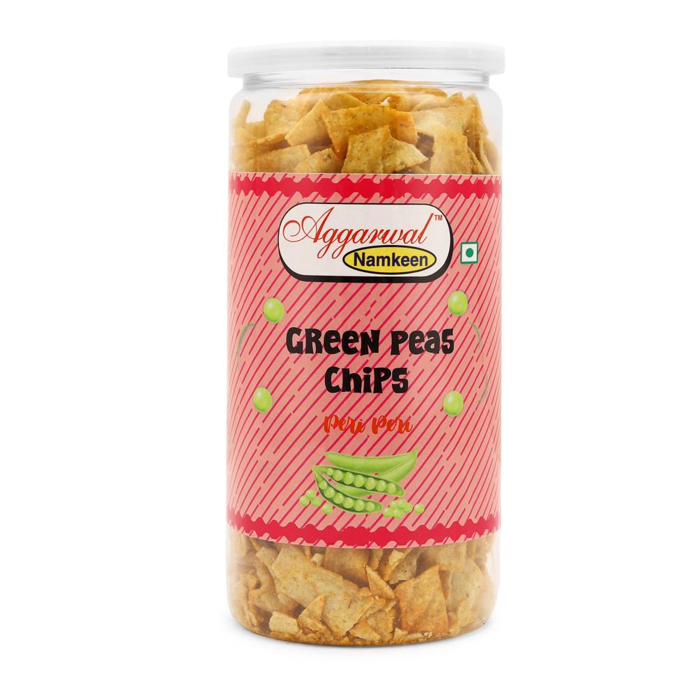 Green peas Peri Peri  chips