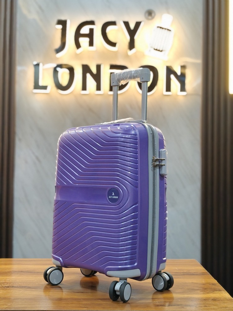 Purple 3 PCS set Trolley bag