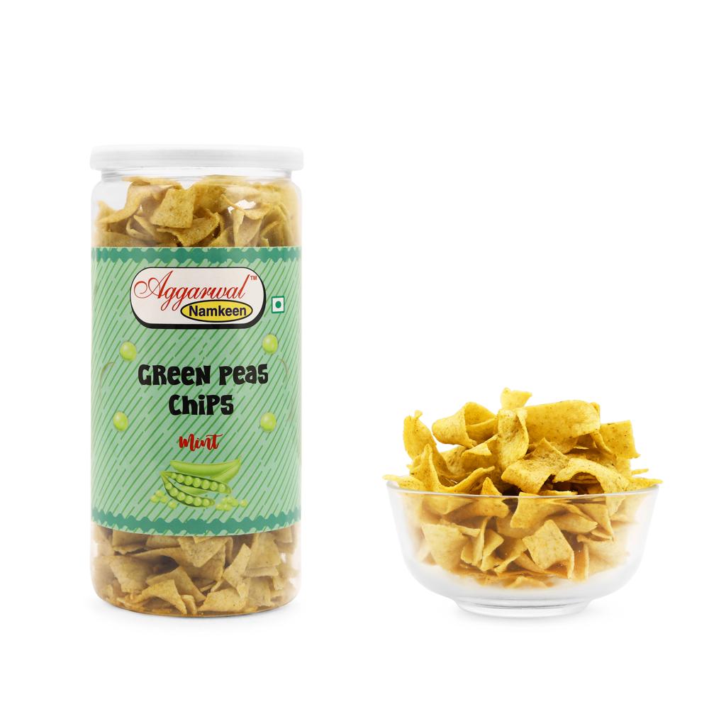 Green Peas Mint Chips - Feature: No Artificial Colors Or Flavors