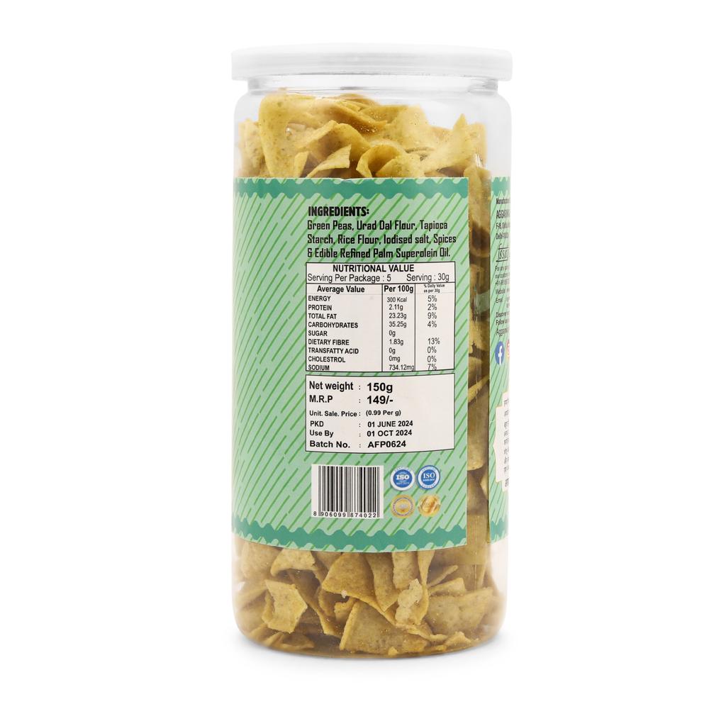 Green peas Mint chips