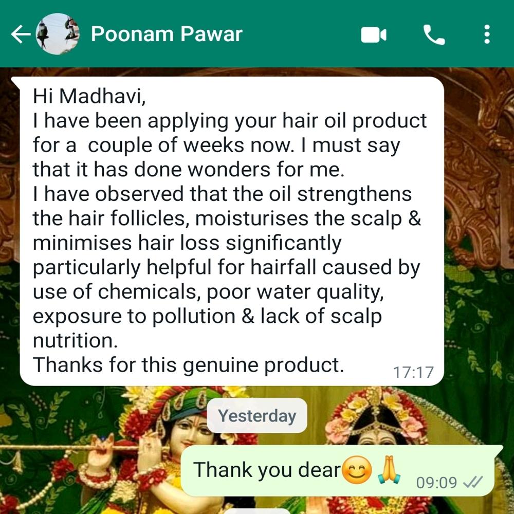 200ml Ayuvriddhi Pure And Natural Hair Oil - Features: High Quality