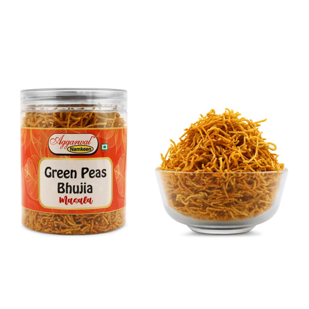 Green Peas Masala Bhujiya - Feature: No Artificial Colors Or Flavors