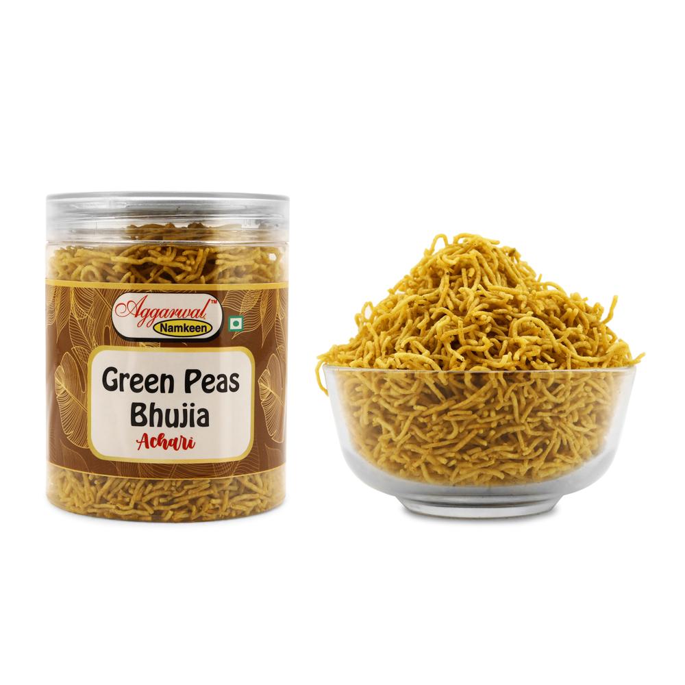Green Peas Achari Bhujiya - Feature: No Artificial Colors Or Flavors