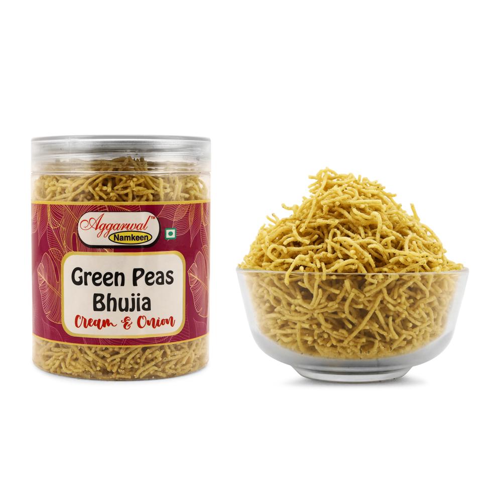 Green Peas Cream / Onion Bhujiya - Feature: No Artificial Colors Or Flavors