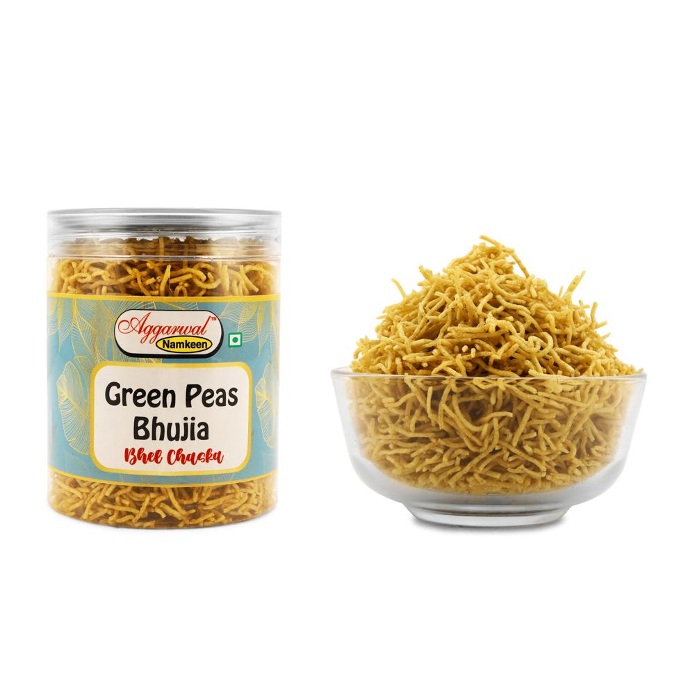Green peas Bhel Chaska Bhujiya