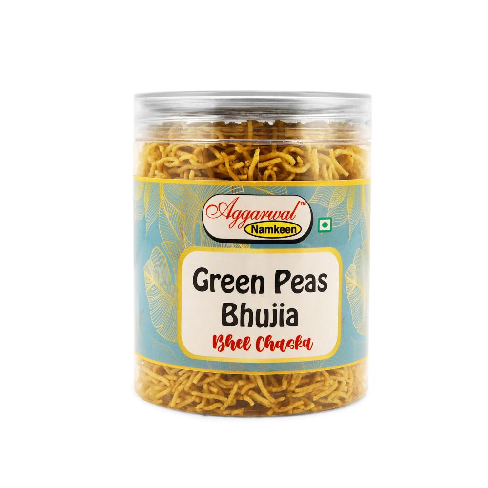 Green peas Bhel Chaska Bhujiya